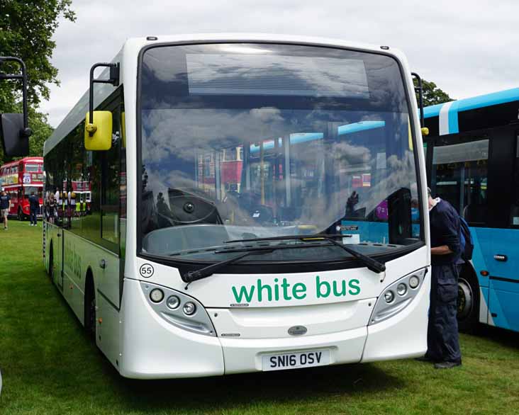 White Bus Alexander Dennis Enviro200 55